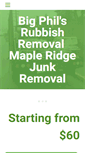 Mobile Screenshot of bigphilsrubbishremoval.com