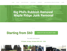 Tablet Screenshot of bigphilsrubbishremoval.com